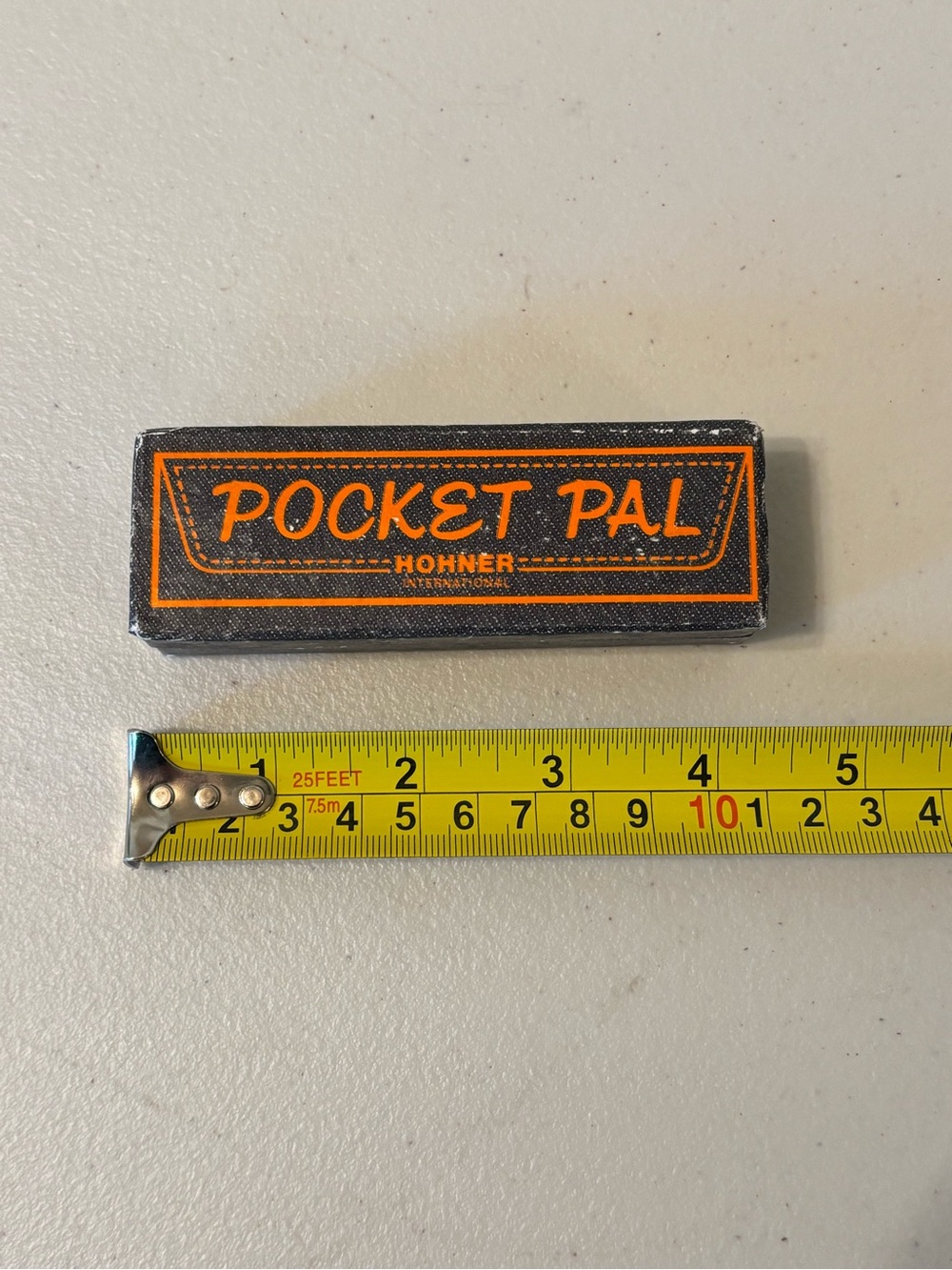 Hohner Pocket Pal Small Harmonica - Black and Orange